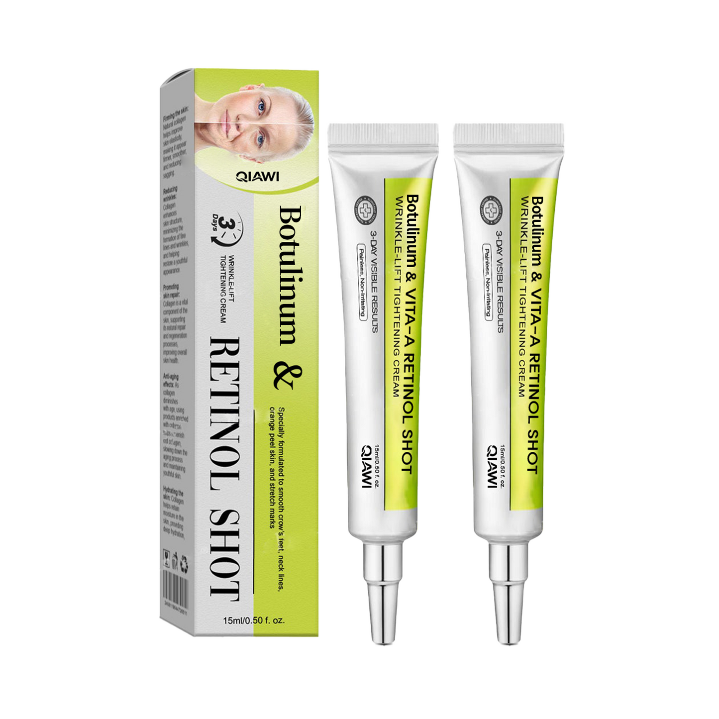 ✨Final 3 Hours: 70%OFF🔥 QIAWI™ Botulinum & Vita-A Retinol Shot Wrinkle-Lift Tightening cream✨