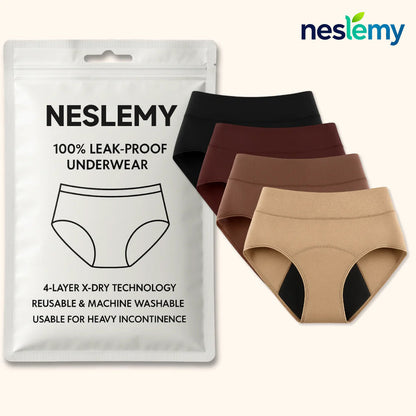 Last Day 50% OFF|NESLEMY™ 100% Leak-Proof Underwear 4-pack