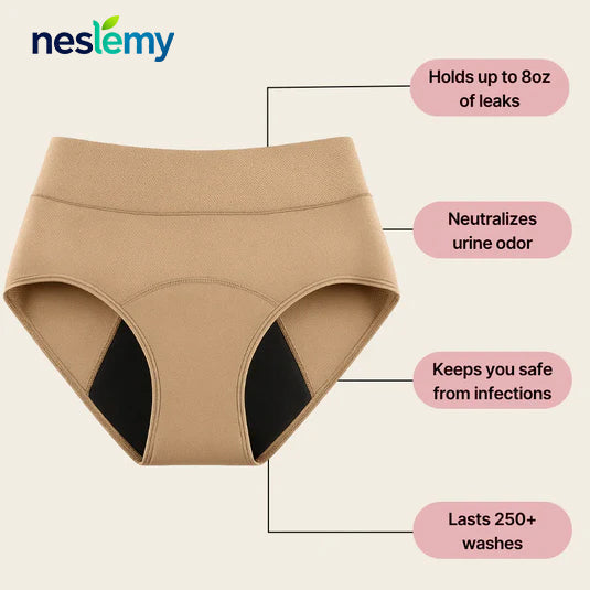 Last Day 50% OFF|NESLEMY™ 100% Leak-Proof Underwear 4-pack
