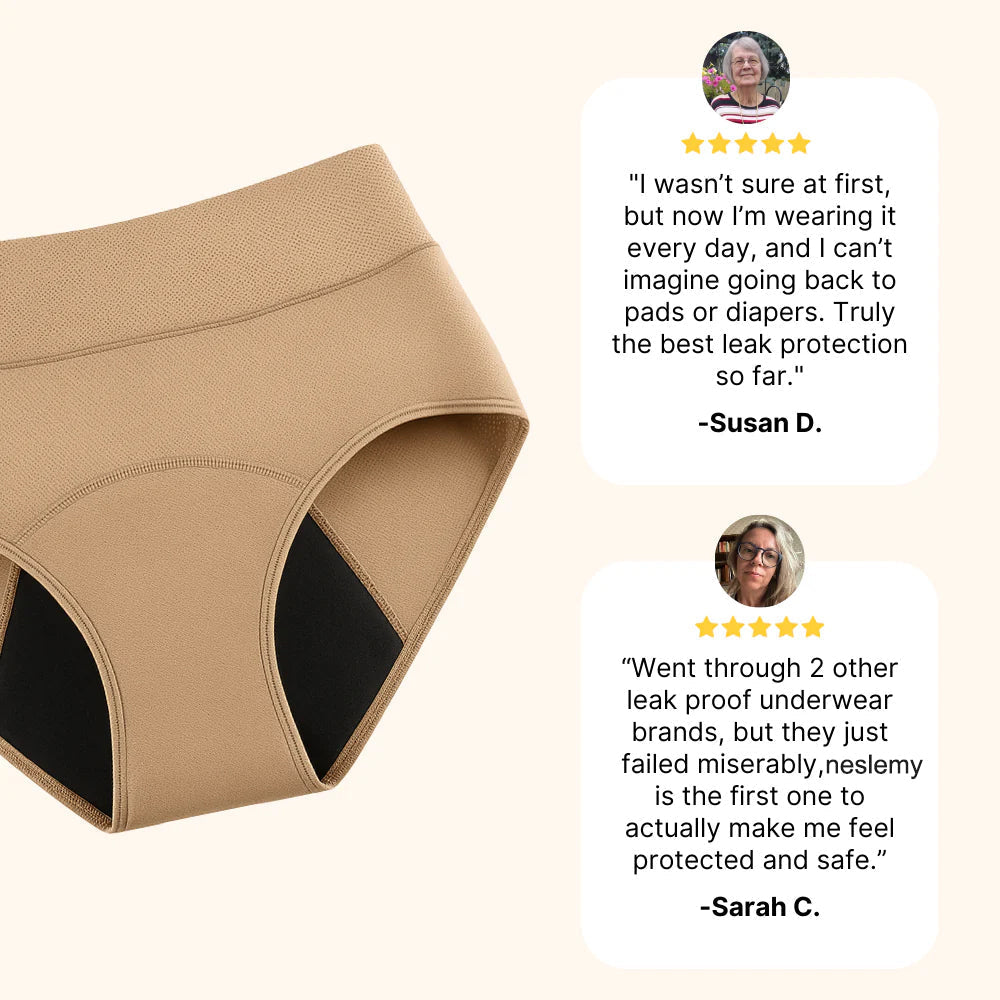 Last Day 50% OFF|NESLEMY™ 100% Leak-Proof Underwear 4-pack