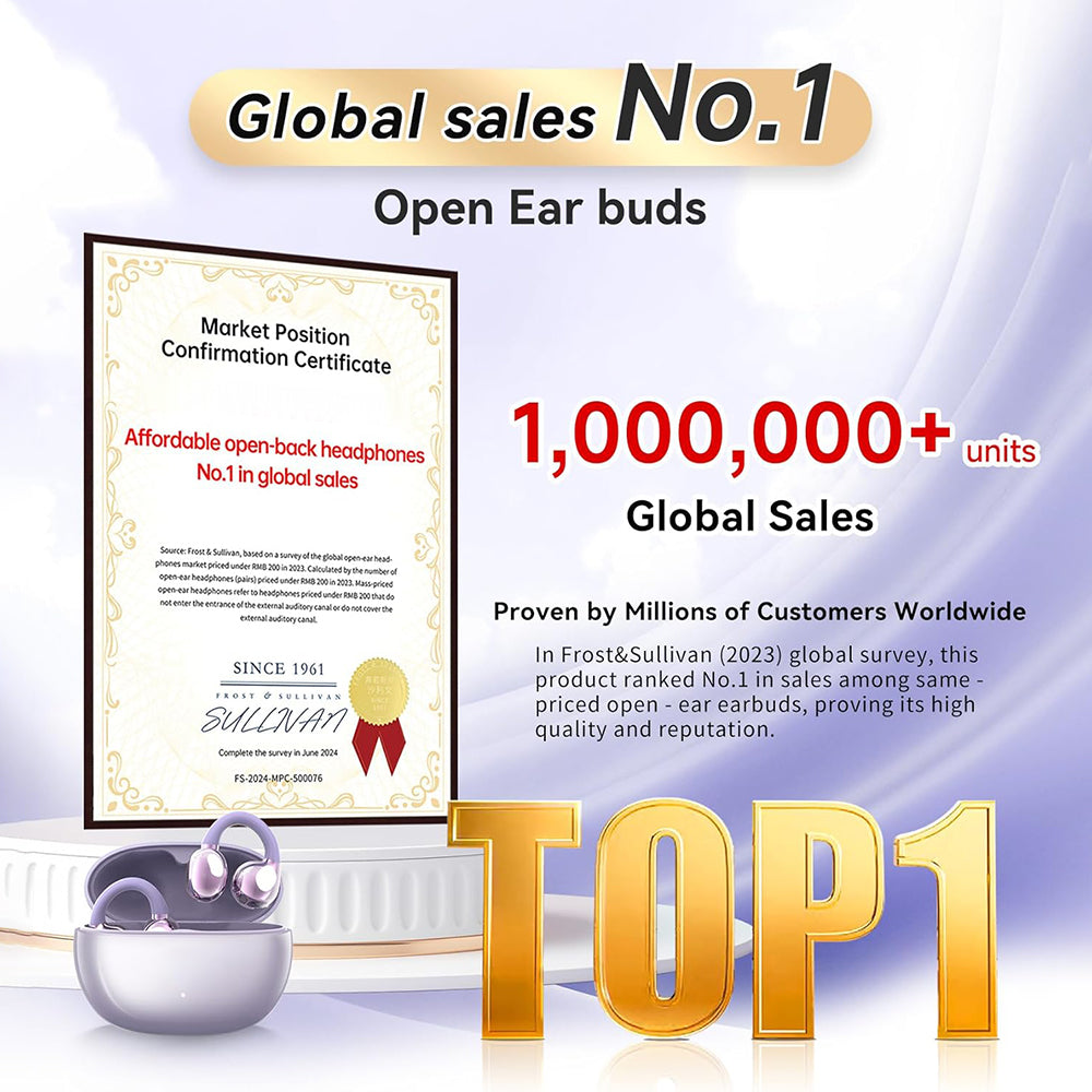 🏆LAST DAY SALE 70% OFF⏰Open-Ear Sports Earbuds — Hear the World, Hear the Music